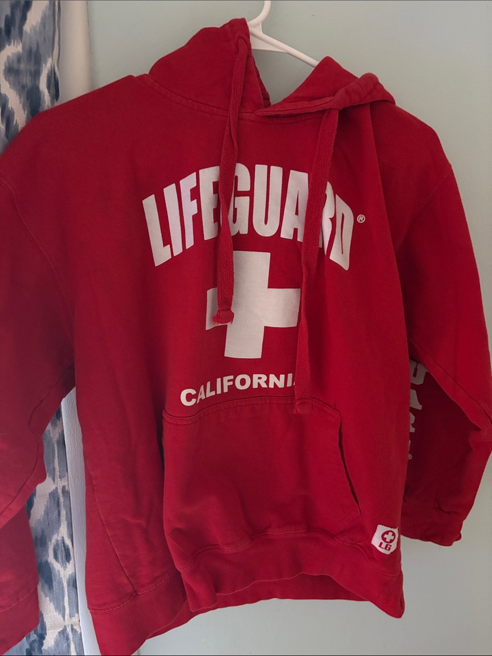 Lifeguard California Red Hooded Sweatshirt
